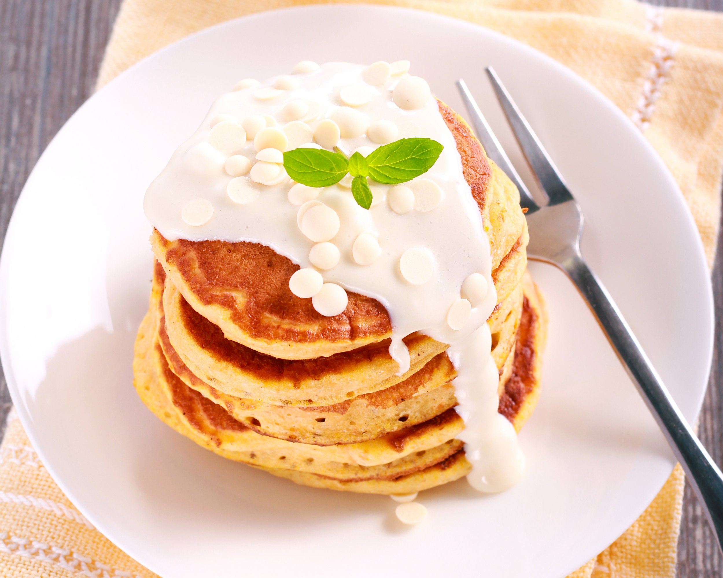 White Chocolate Pancakes
