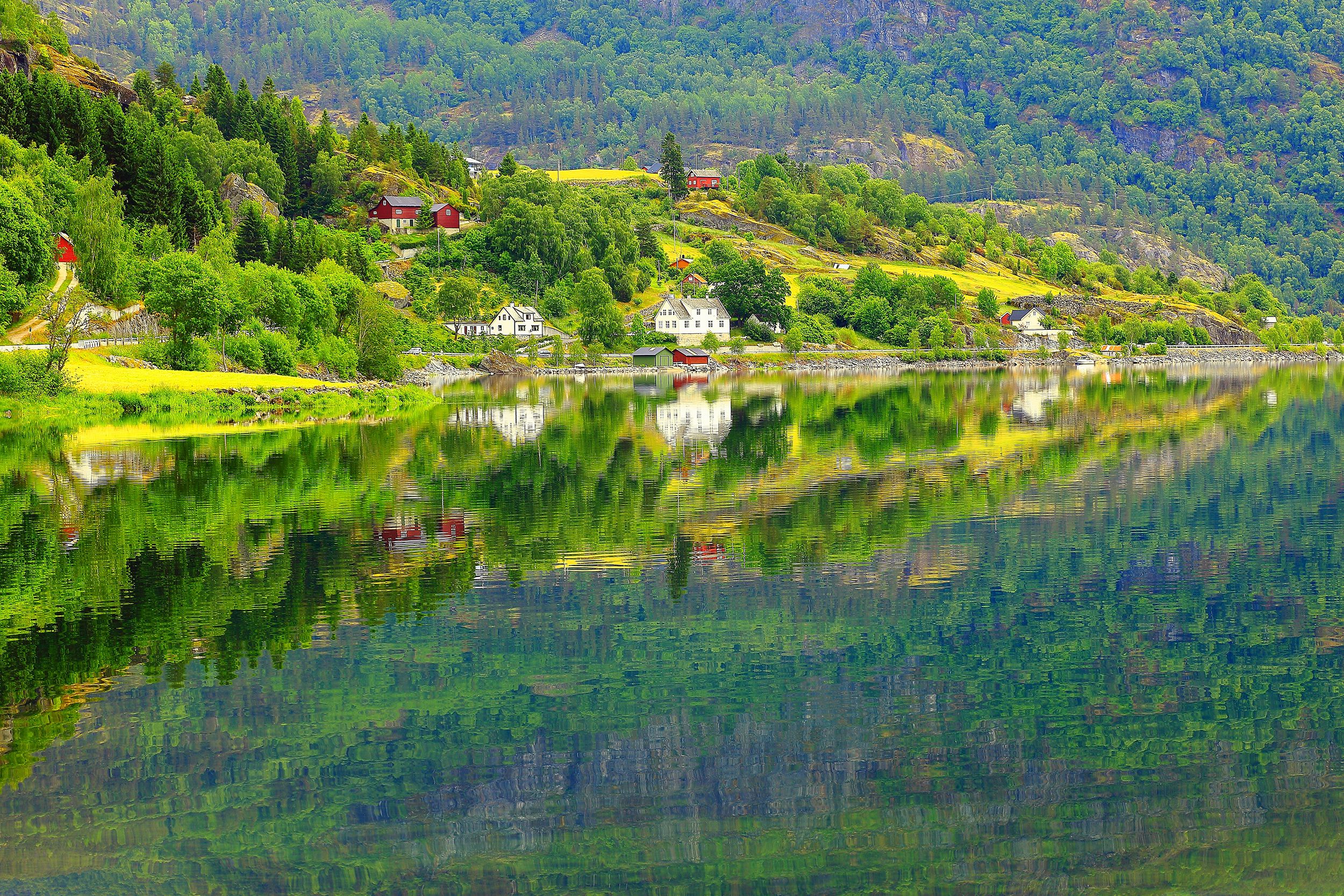 Flam, Naeroyfjord, Norway