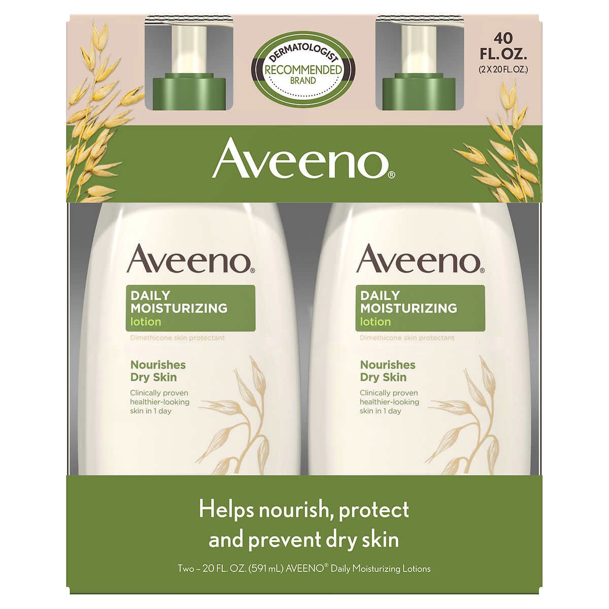 Aveeno Daily Moisturizing Lotion 20 fl oz, 2-Pack