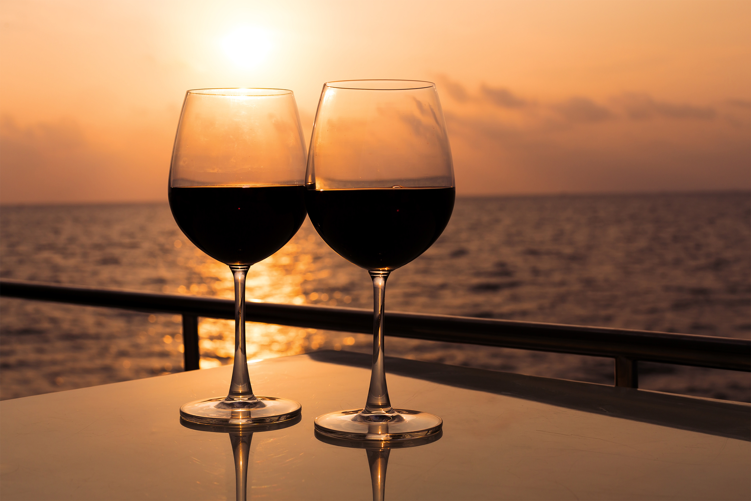 Wine on a cruise