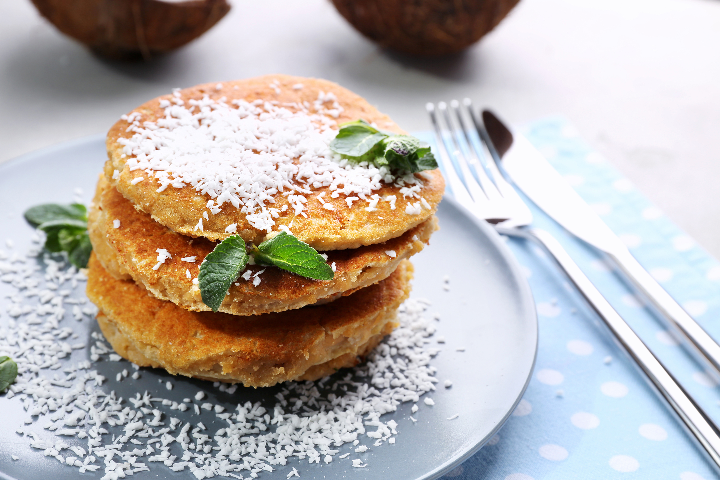 Toasted Coconut Pancakes