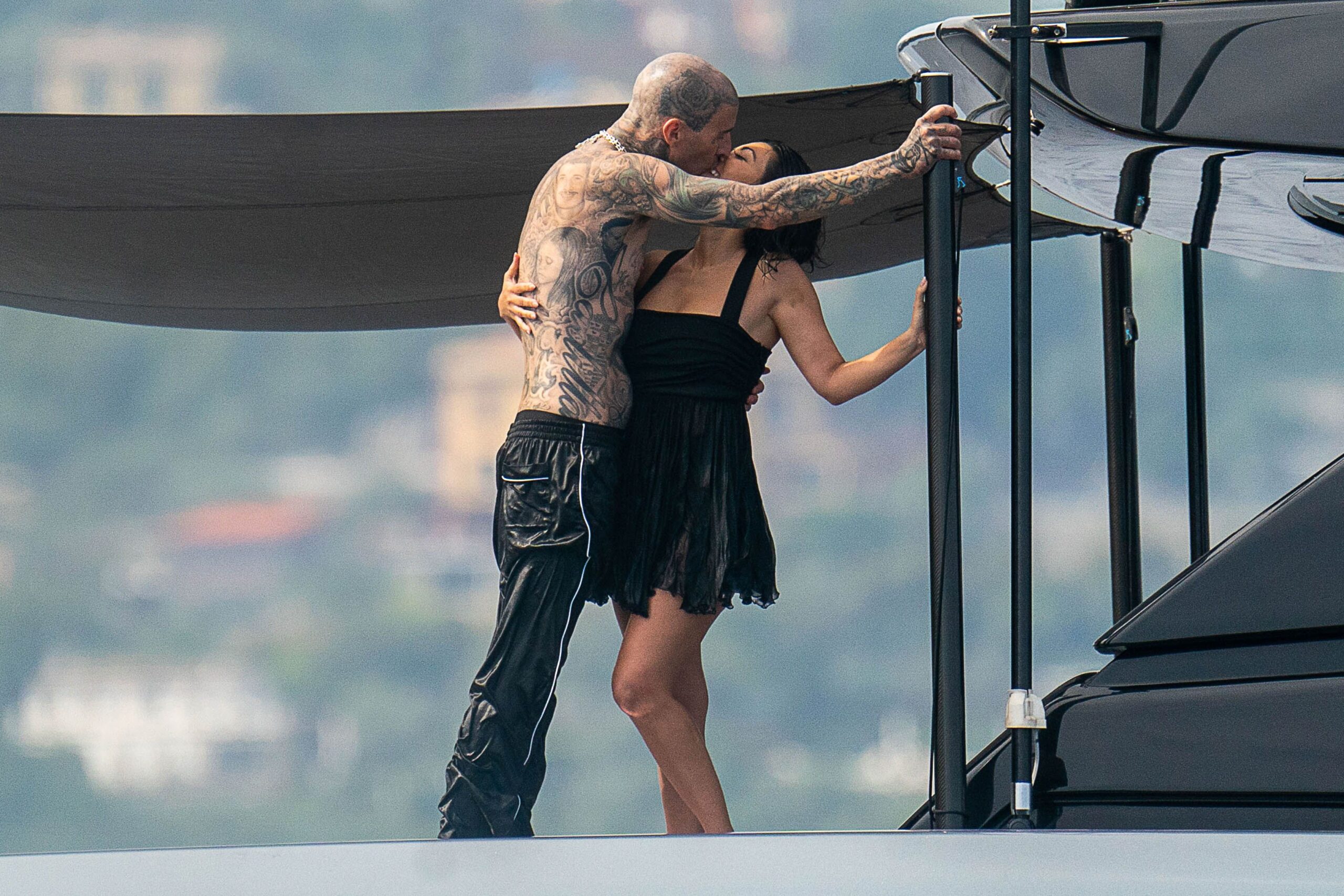 Travis Barker and Kourtney Kardashian