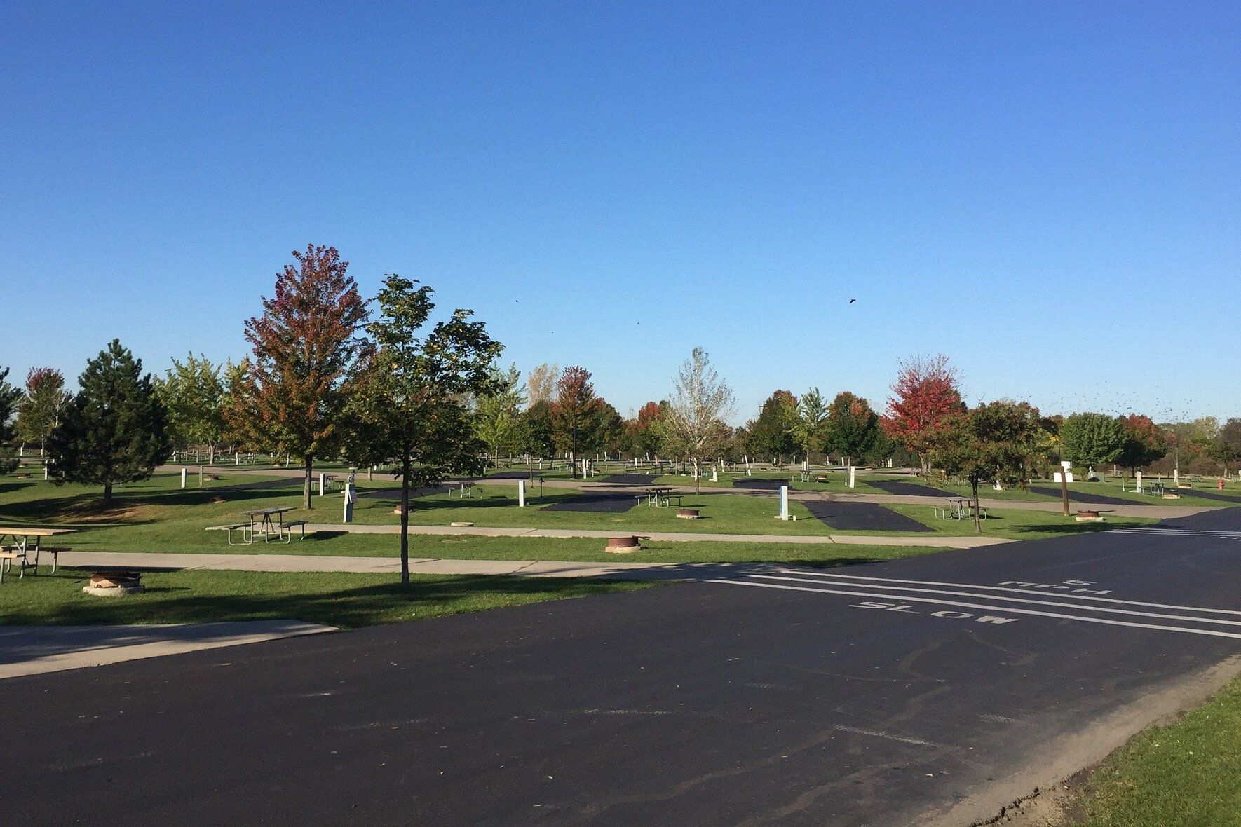 Harbortown RV Resort, Monroe, Michigan, RV park area