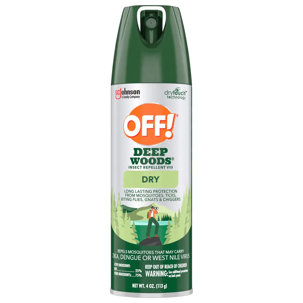 OFF! Deep Woods Unscented All Purpose Outdoor Bug Spray, 4 oz