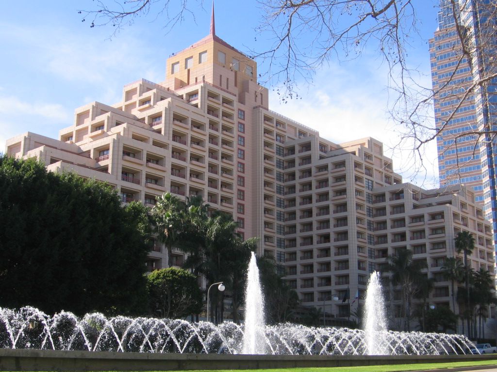 Park Hyatt Hotel, Century City, western Los Angeles. The MGM Building is the big building on the right.