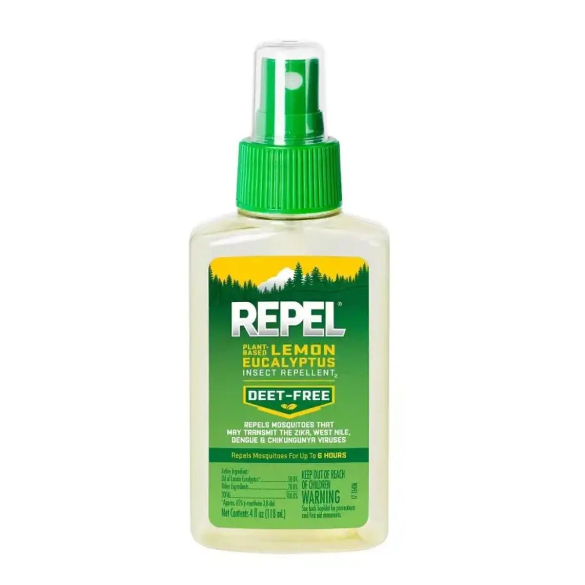 Repel Plant-Based Lemon Eucalyptus Insect Repellent Pump Spray, 4 fl oz