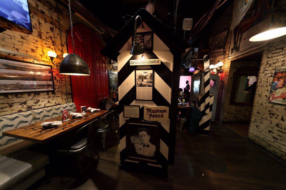 Themed dining room at the Safe House in Milwaukee