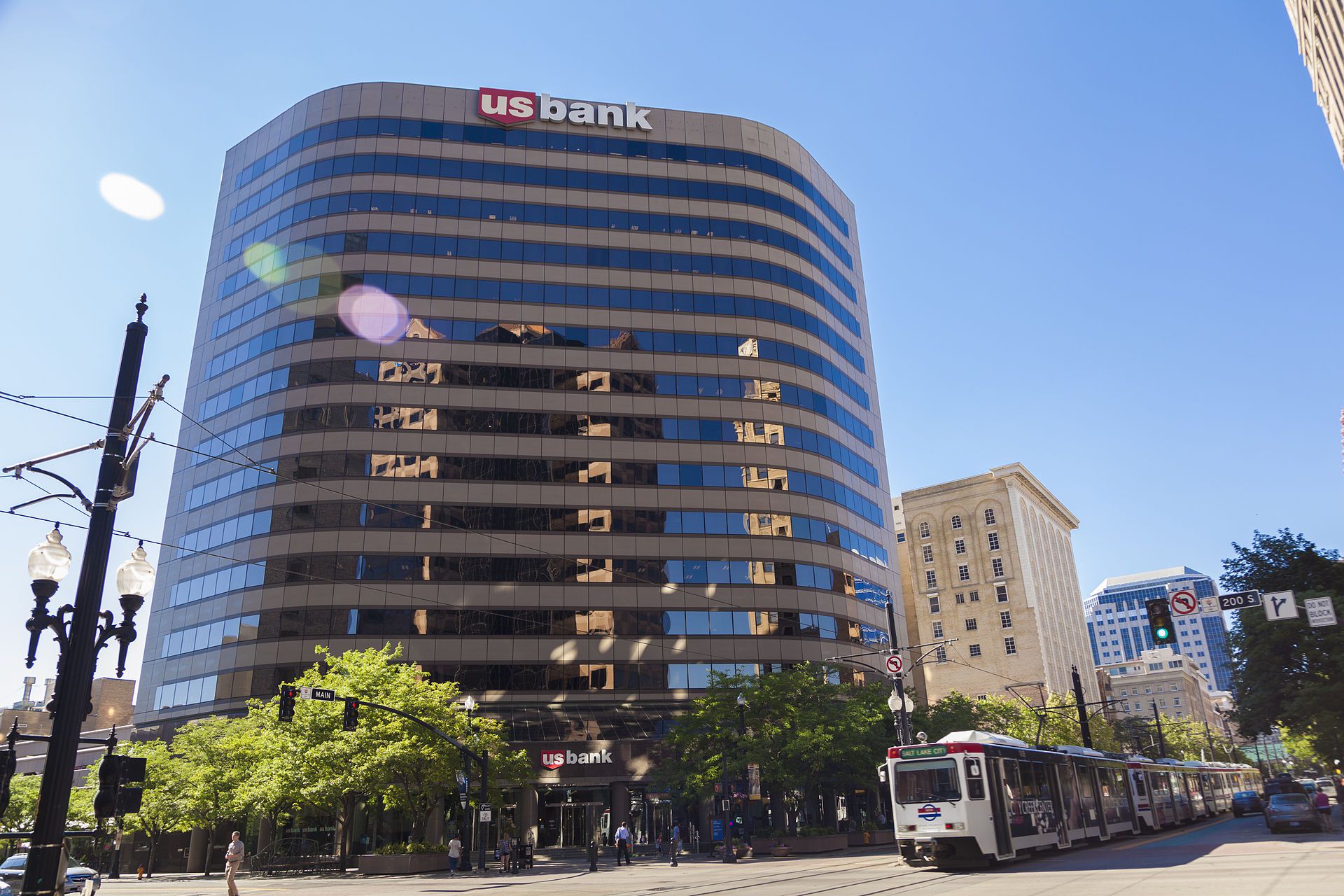 The US Bank Building, formerly Wells Fargo Plaza, in Salt Lake City, Utah, USA.
