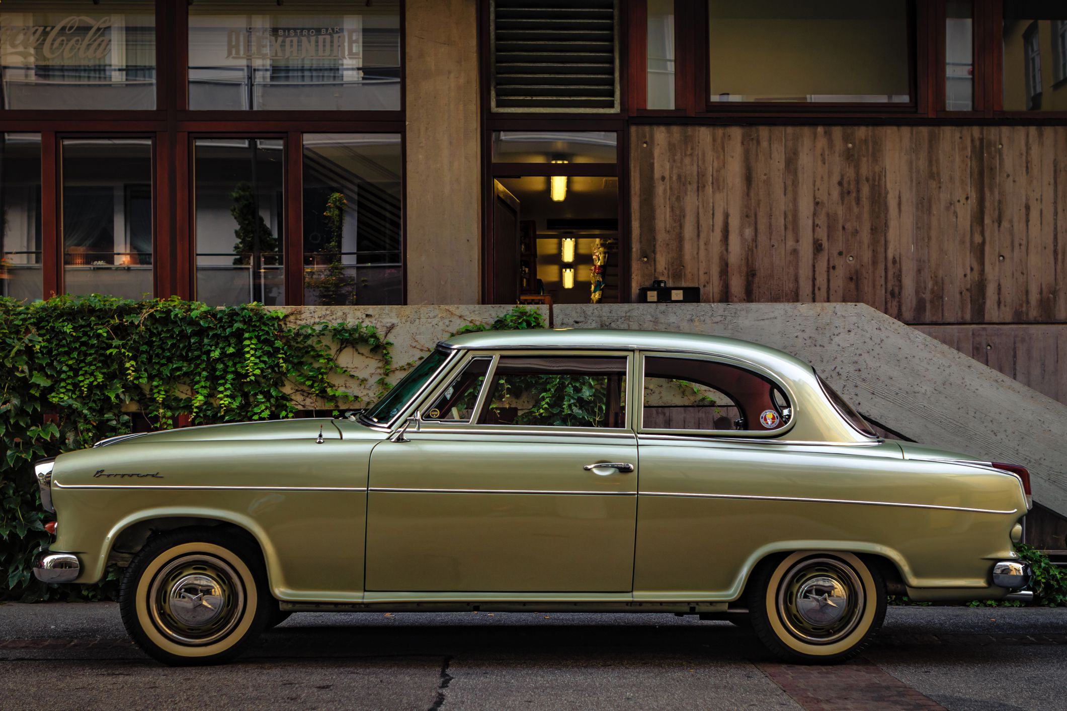 Reutlingen, Germany - August 19, 2018: Borgward Isabella oldtimer car at the Reutlinger Oldtimertag event in Reutlingen.