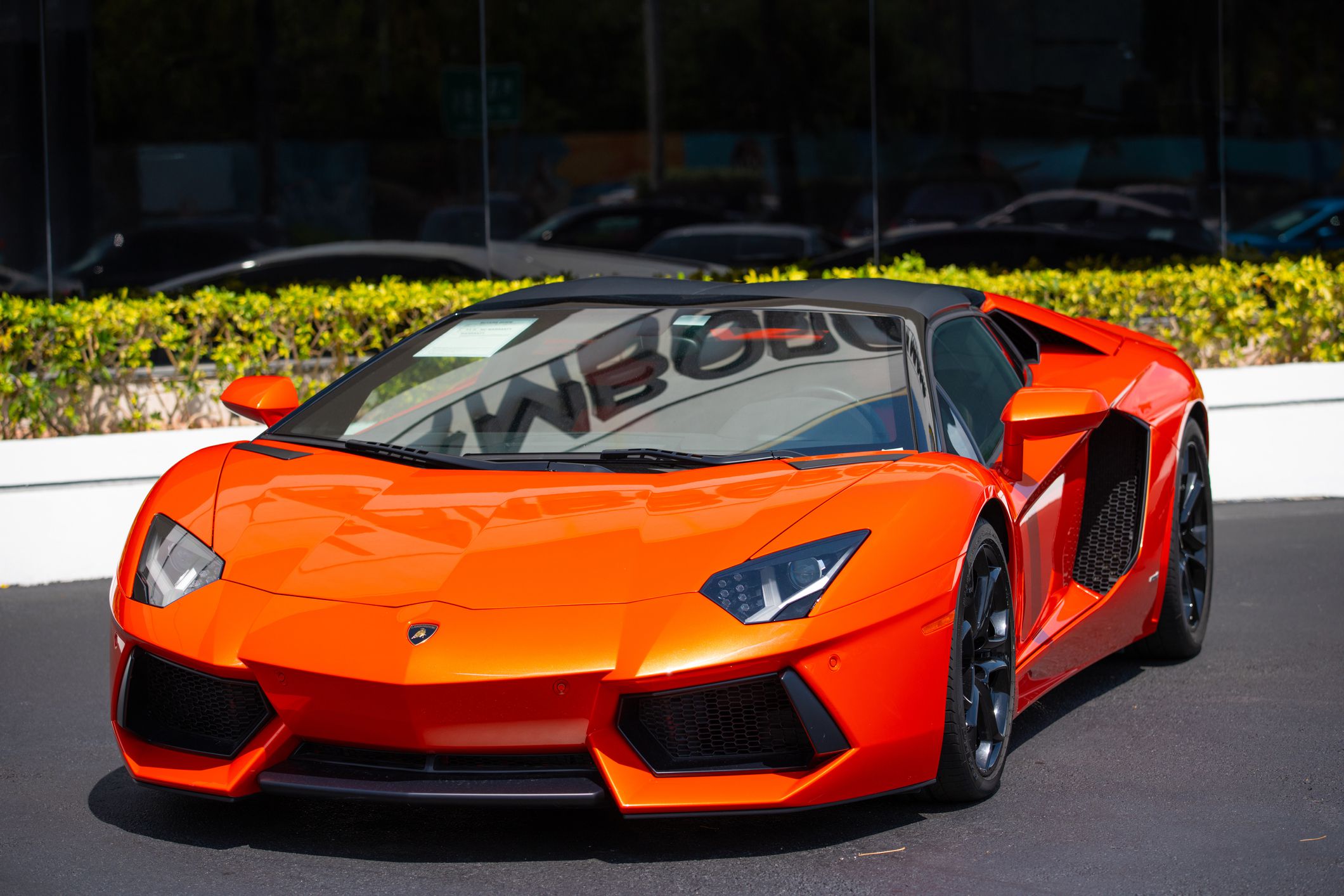 Miami, FL, USA - May 3, 2019: Photos of luxury cars for sale at Miami Prestige Imports