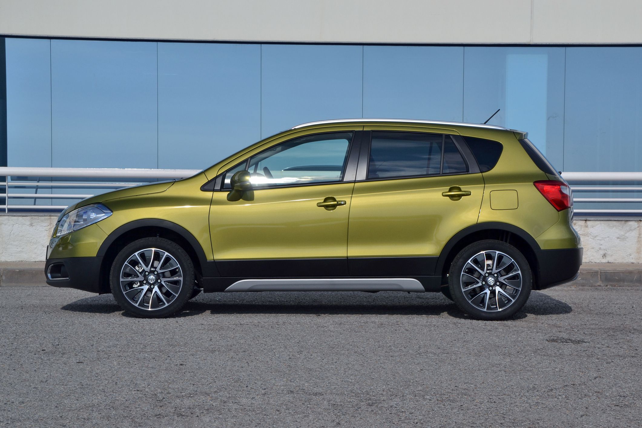 Barcelona, Spain - 26th September, 2013: Suzuki SX4 S-Cross parked on a street. This model was debut in 2013. The SX4 S-Cross is one of the most popular SUV/crossovers from Suzuki brand.