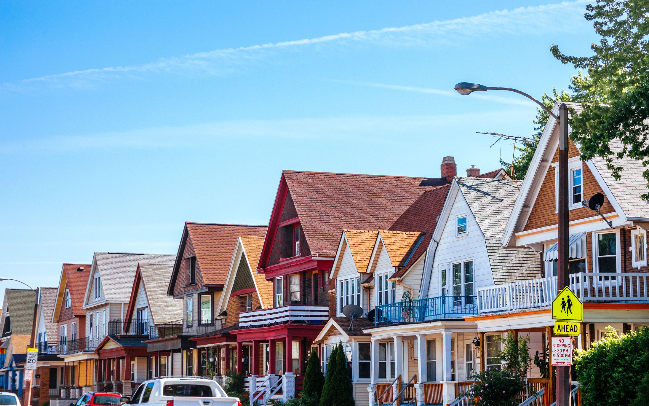 American homes - Milwaukee, Lower East Side. Wisconsin, USA