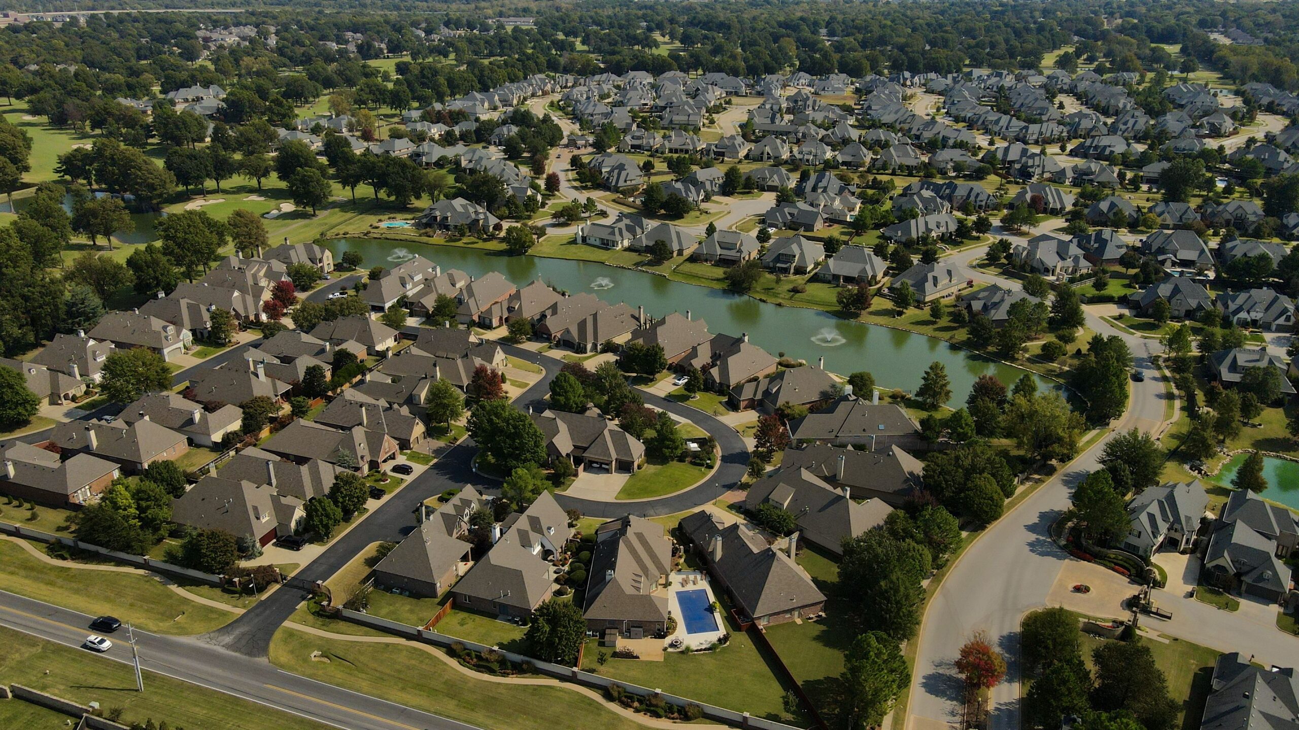 High end neighborhood of Tulsa.