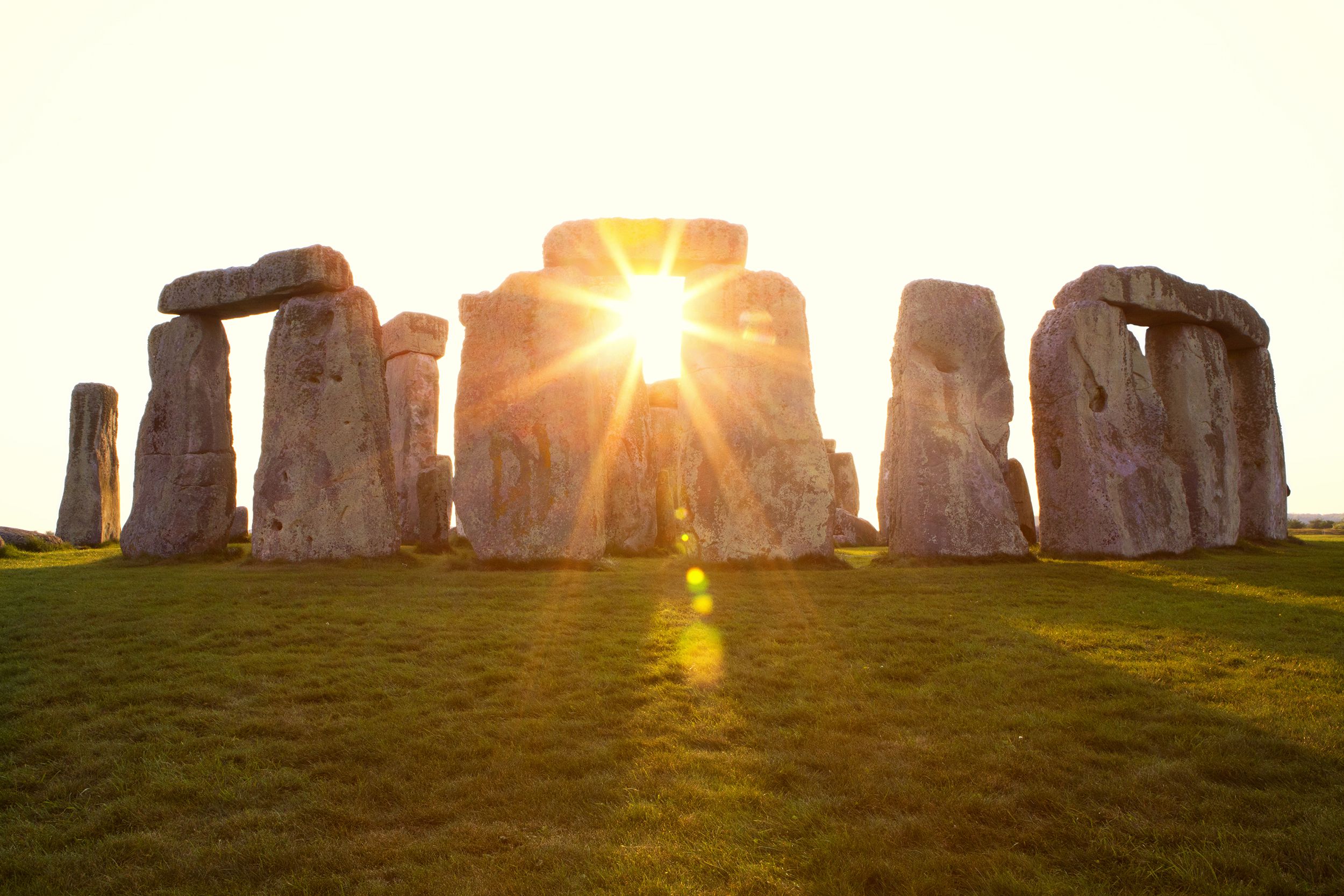 dramatic sunrise at Stonehenge
