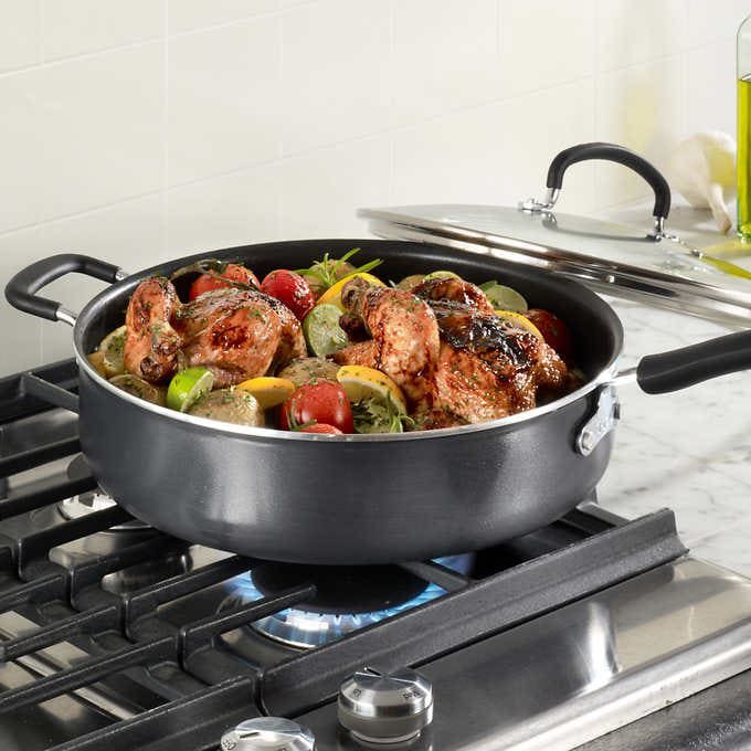 T-Fal 5.5 Quart Saute Pan With Glass Lid