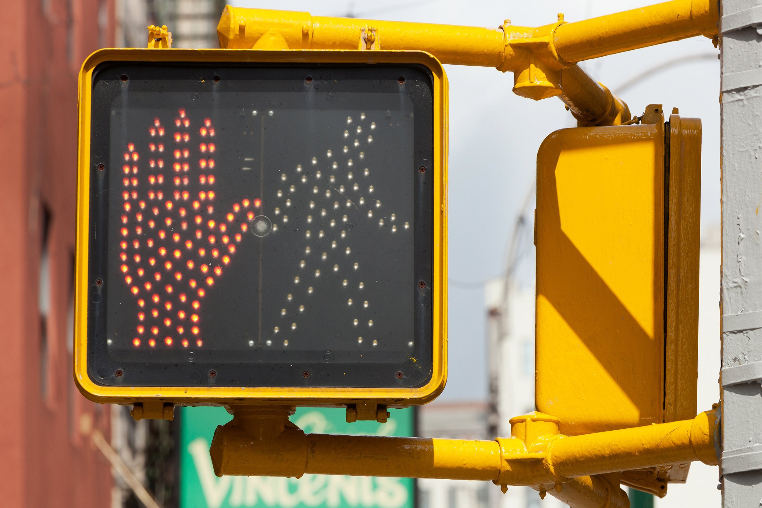 'Don't Walk' NYC traffic light