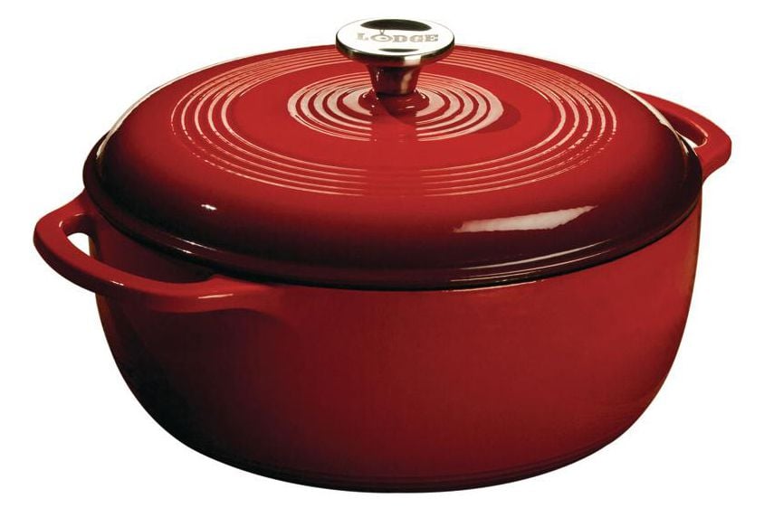 Lodge 6-Quart Enameled Cast Iron Dutch Oven