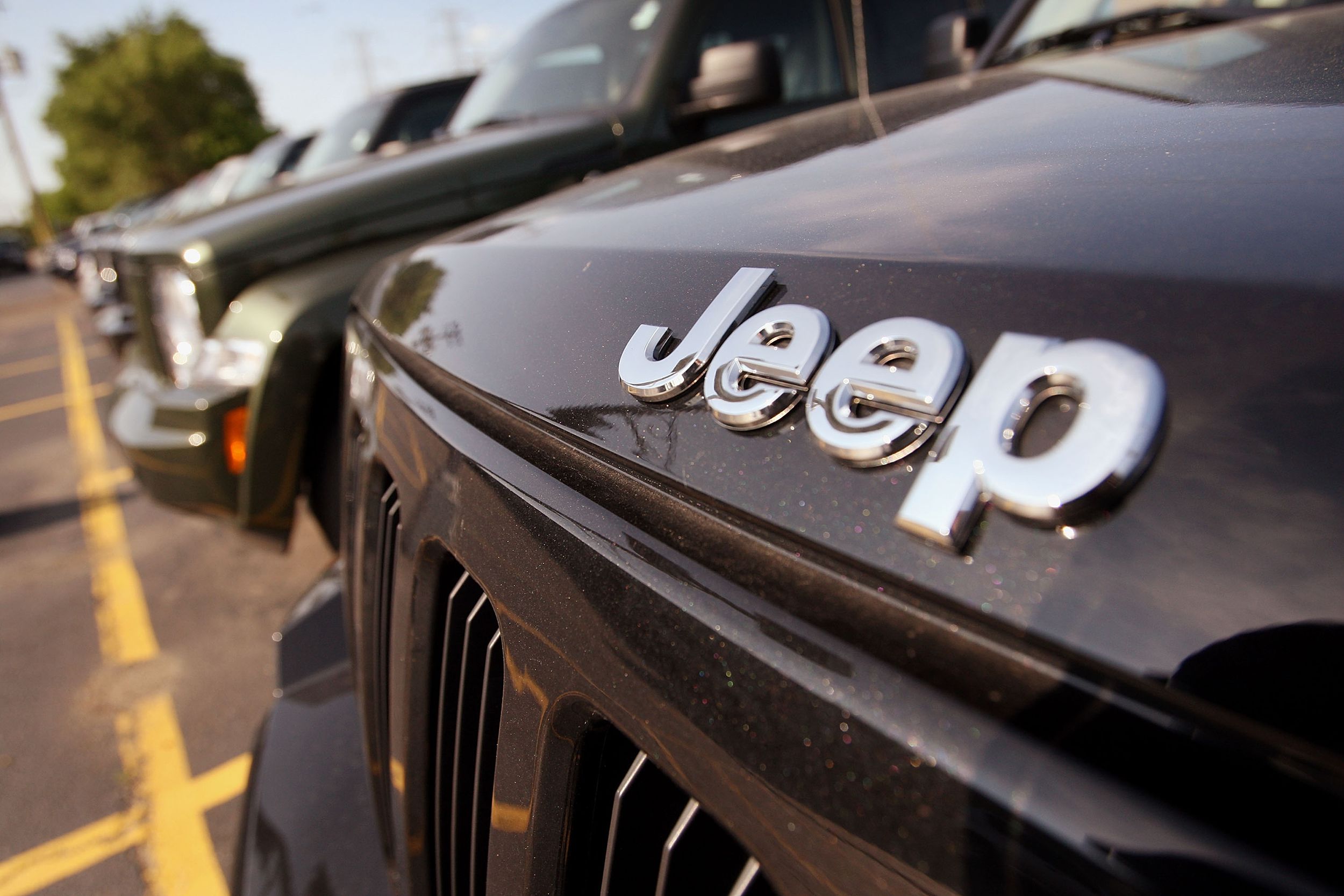 Jeep at dealership in Skokie, Illinois