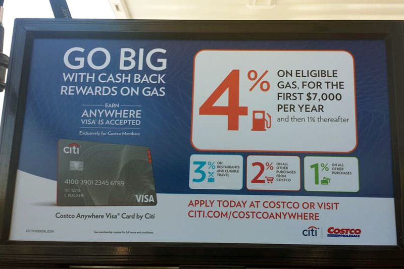 Costco Visa Sign