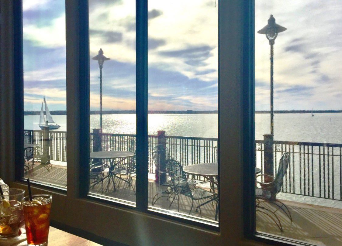 View of the lake from Hefner Grill in Oklahoma