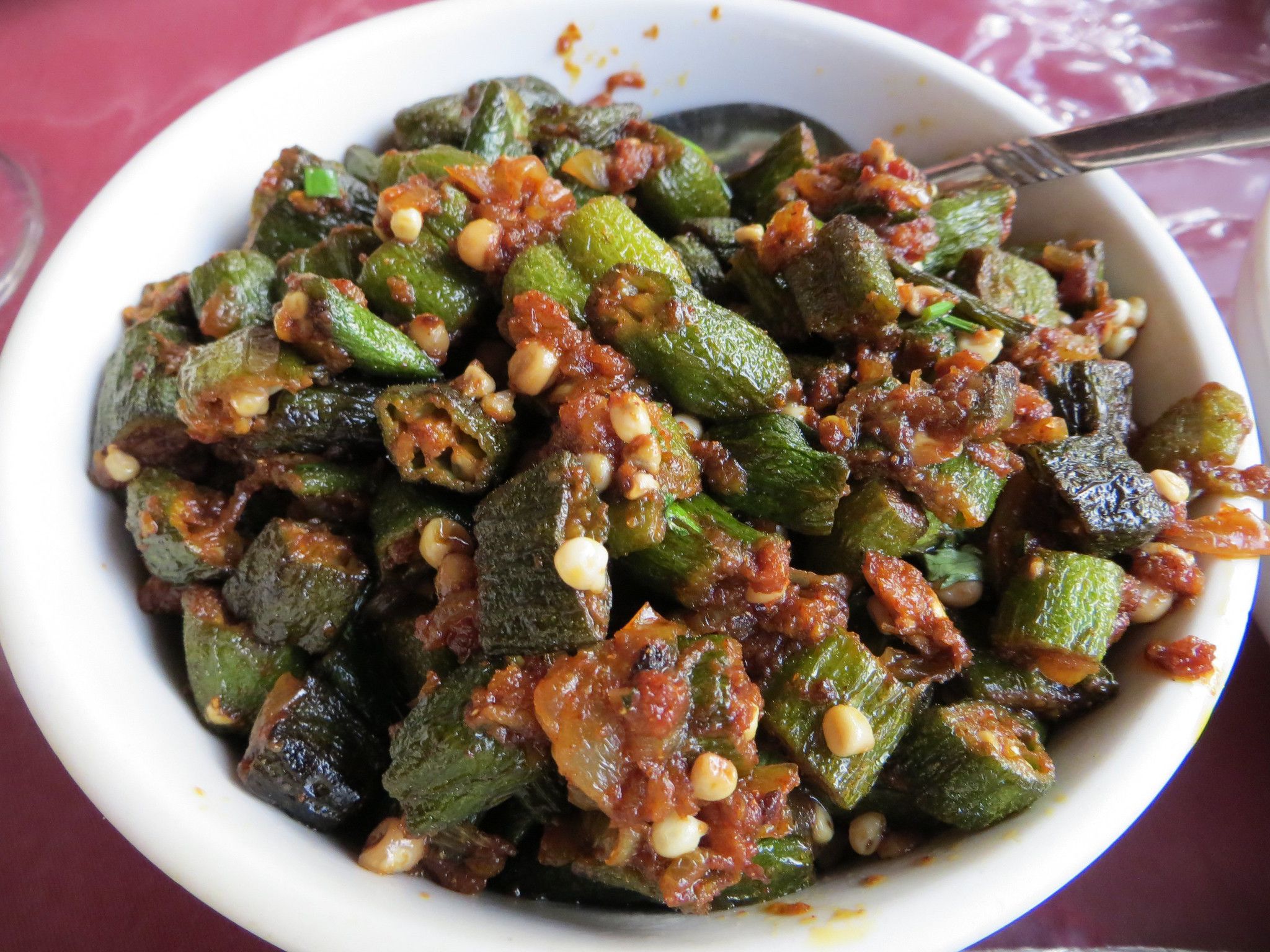 Spicy okra