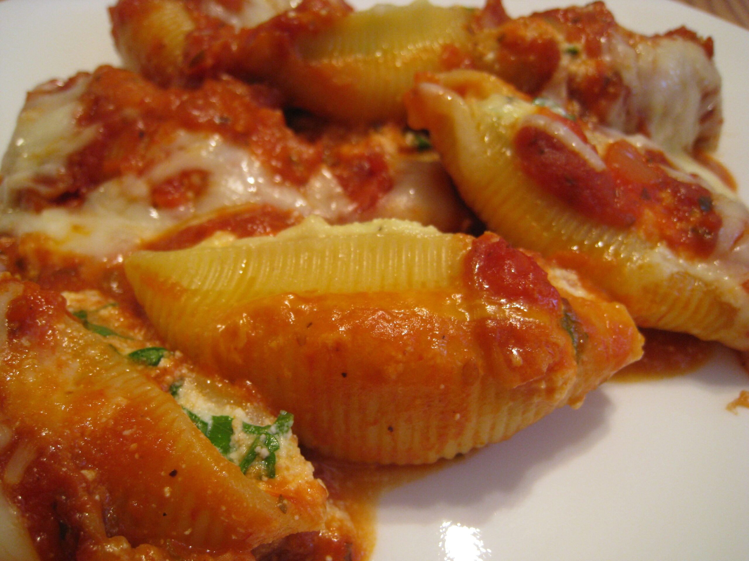 Stuffed Shells with Arrabbiata Sauce