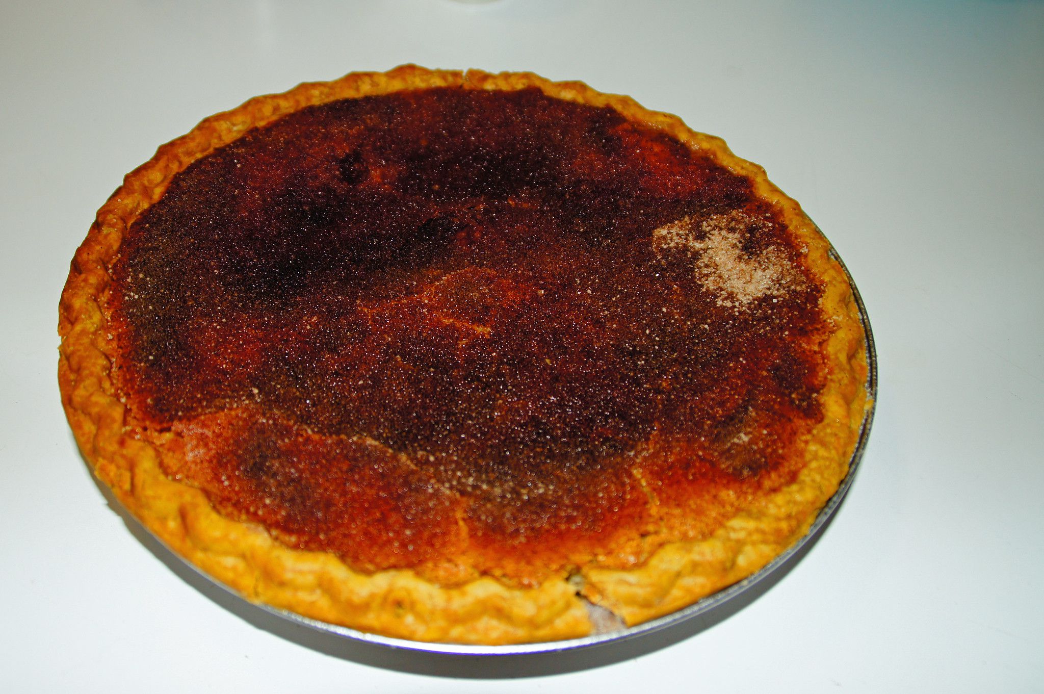 Sugar Cream Pie, also known as Hoosier Pie