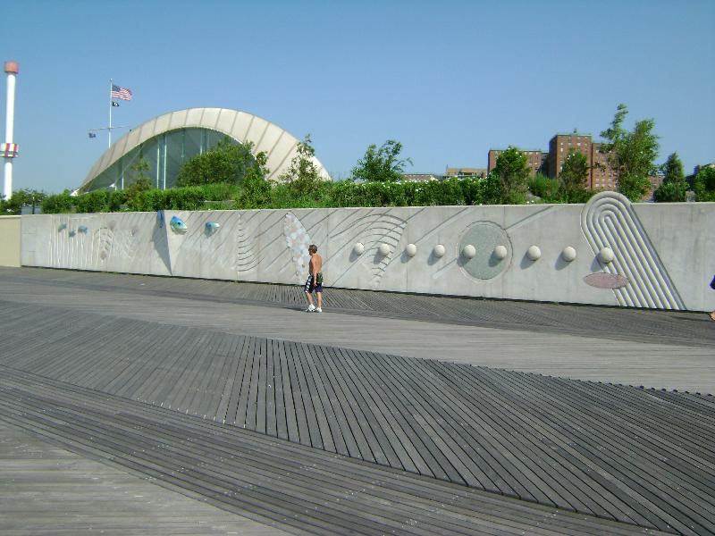 First Symphony of the Sea artwork near the New York Aquarium