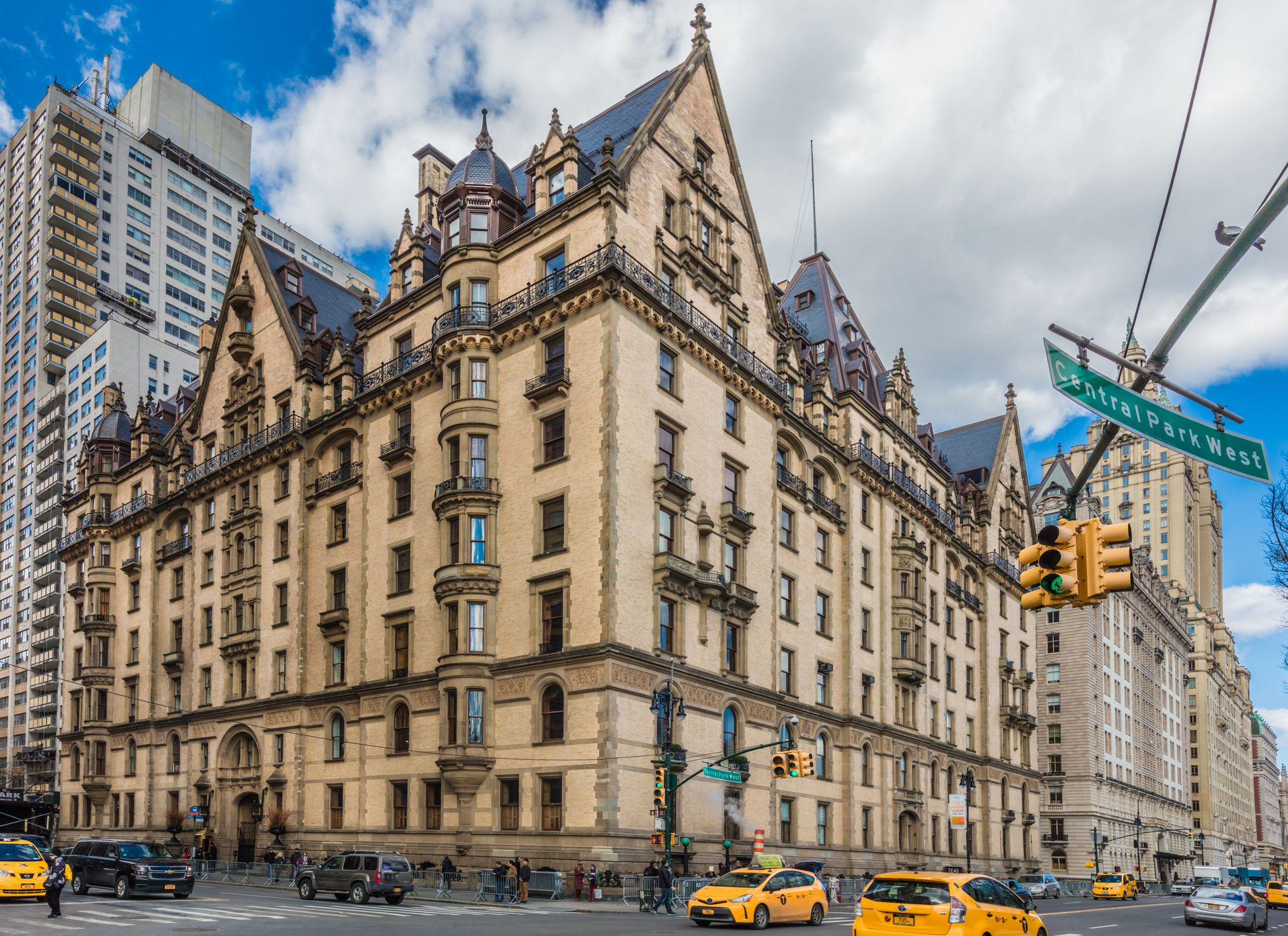 New York City- March 23, 2018 : the Dakota Building one of the main Landmarks of Manhattan