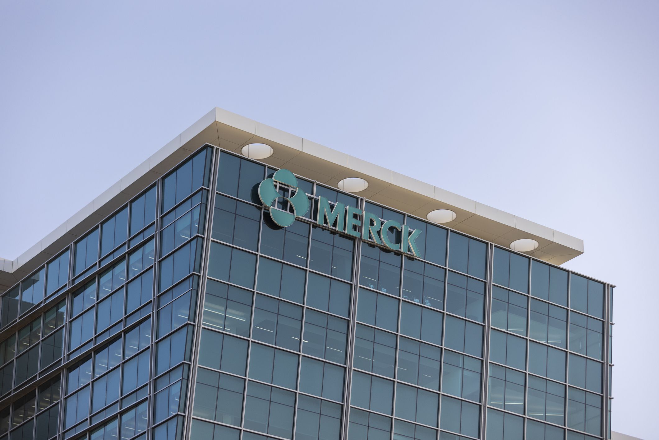 South San Francisco California, USA - January 20, 2020: Newly built Merck research facility located at 213 E Grand Ave in South San Francisco supporting over 300 scientists focused on exploratory biology through early clinical development.