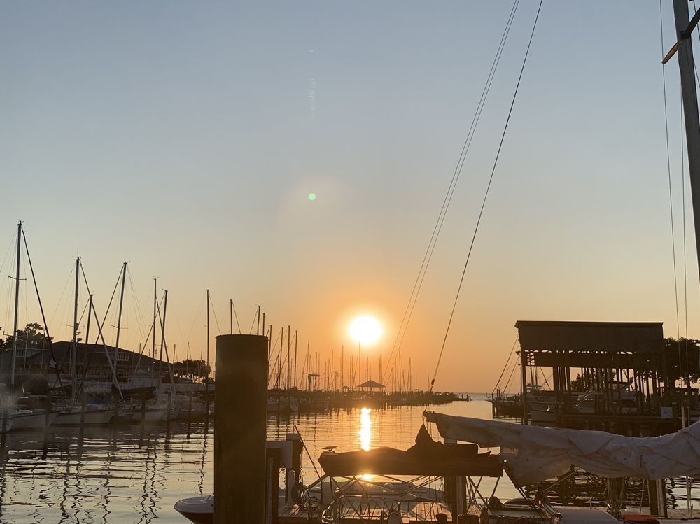 View of the bay from Sunset Pointe in Fairhope