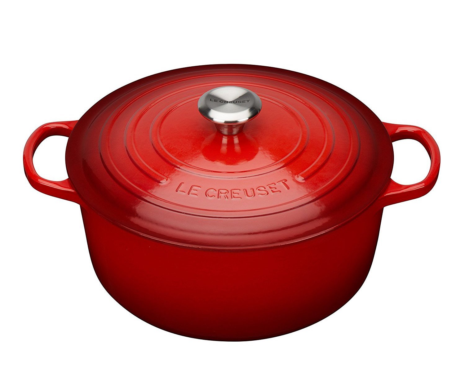 Le Creuset Signature Enameled Cast-Iron 7-1/4-Quart Round French Oven
