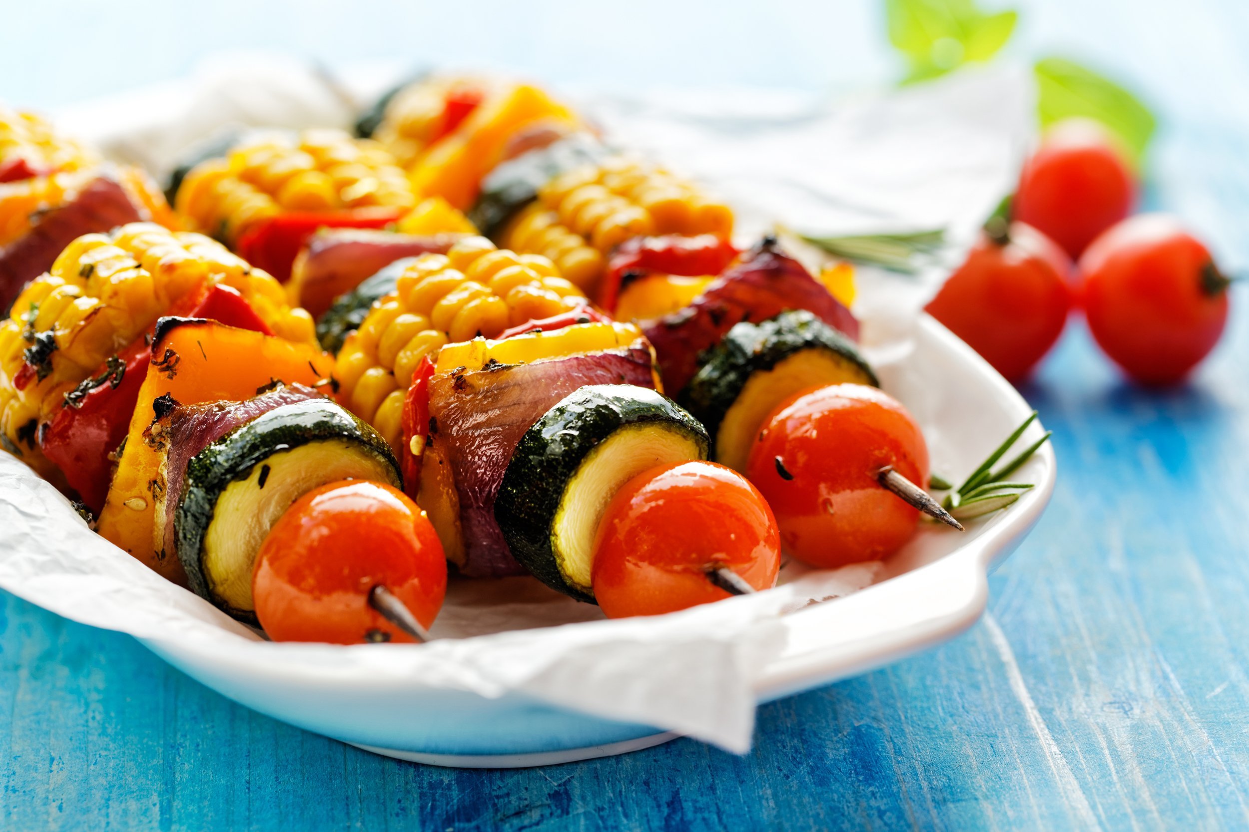 vegetable kebabs