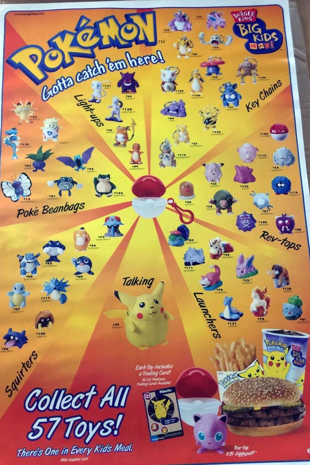 Burger King Pokemon Toys