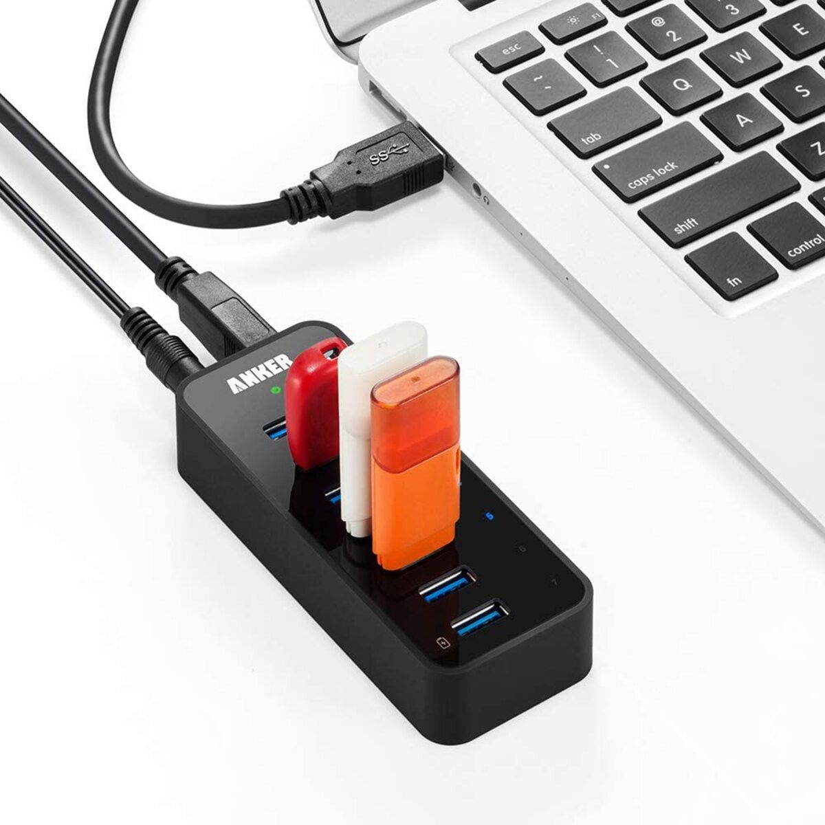 Anker 7-Port USB with 36W Power Adapter and Charging Port