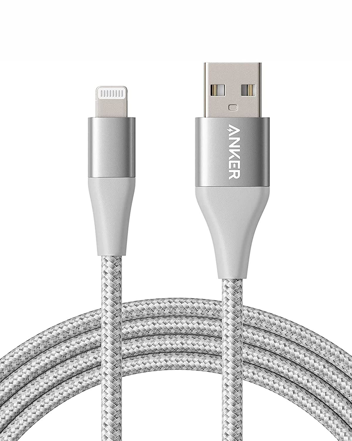 Anker Powerline+ II Cable Relámpago Plata