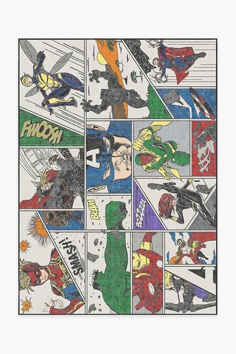 Avengers Assemble Technicolor Rug