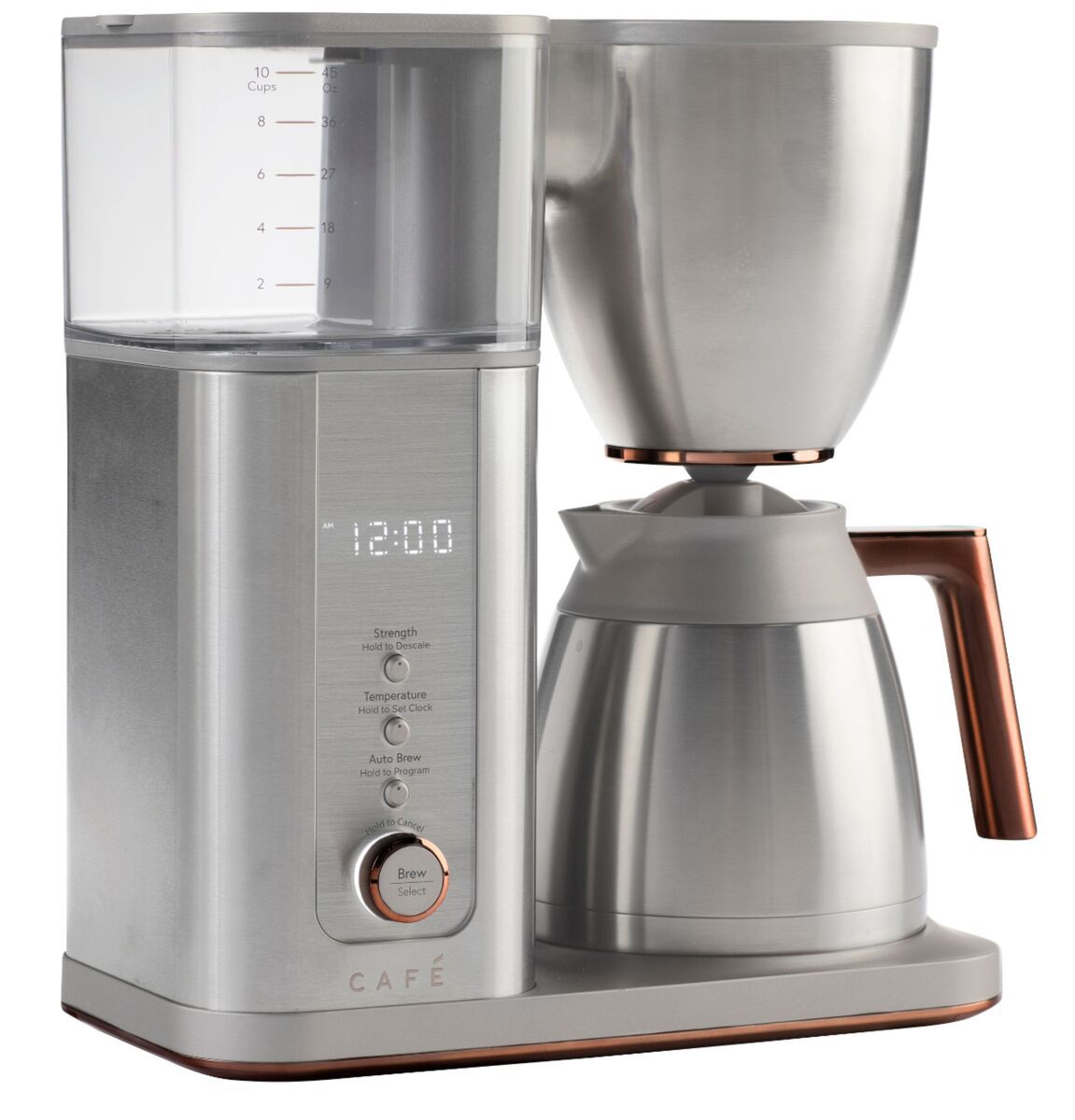 Café Smart Drip 10-Cup Coffee Maker with Wi-Fi Brushed Stainless Metal