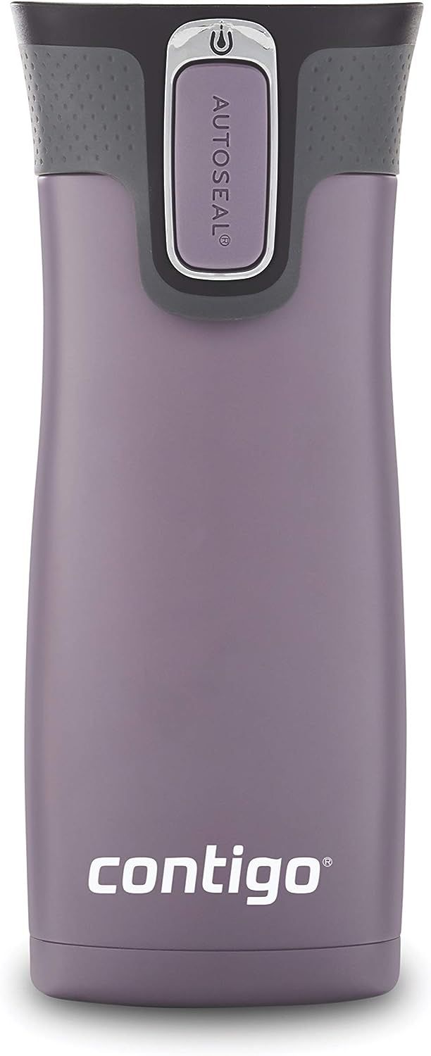 Contigo West Loop Stainless Steel Vacuum-Insulated Travel Mug, Dark Plum