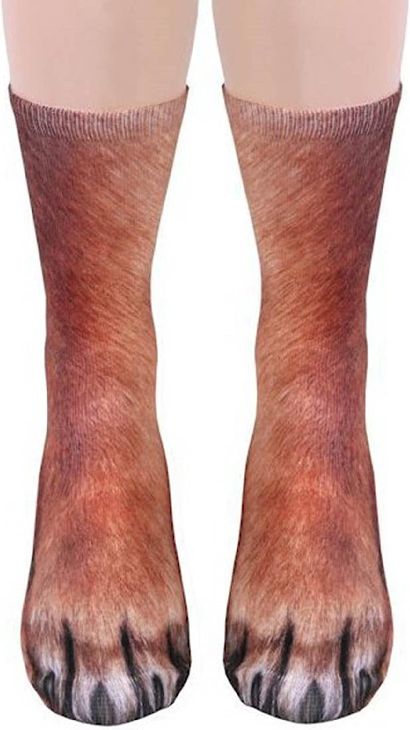 FreeNFond Funny Animal Paw Socks, Dog