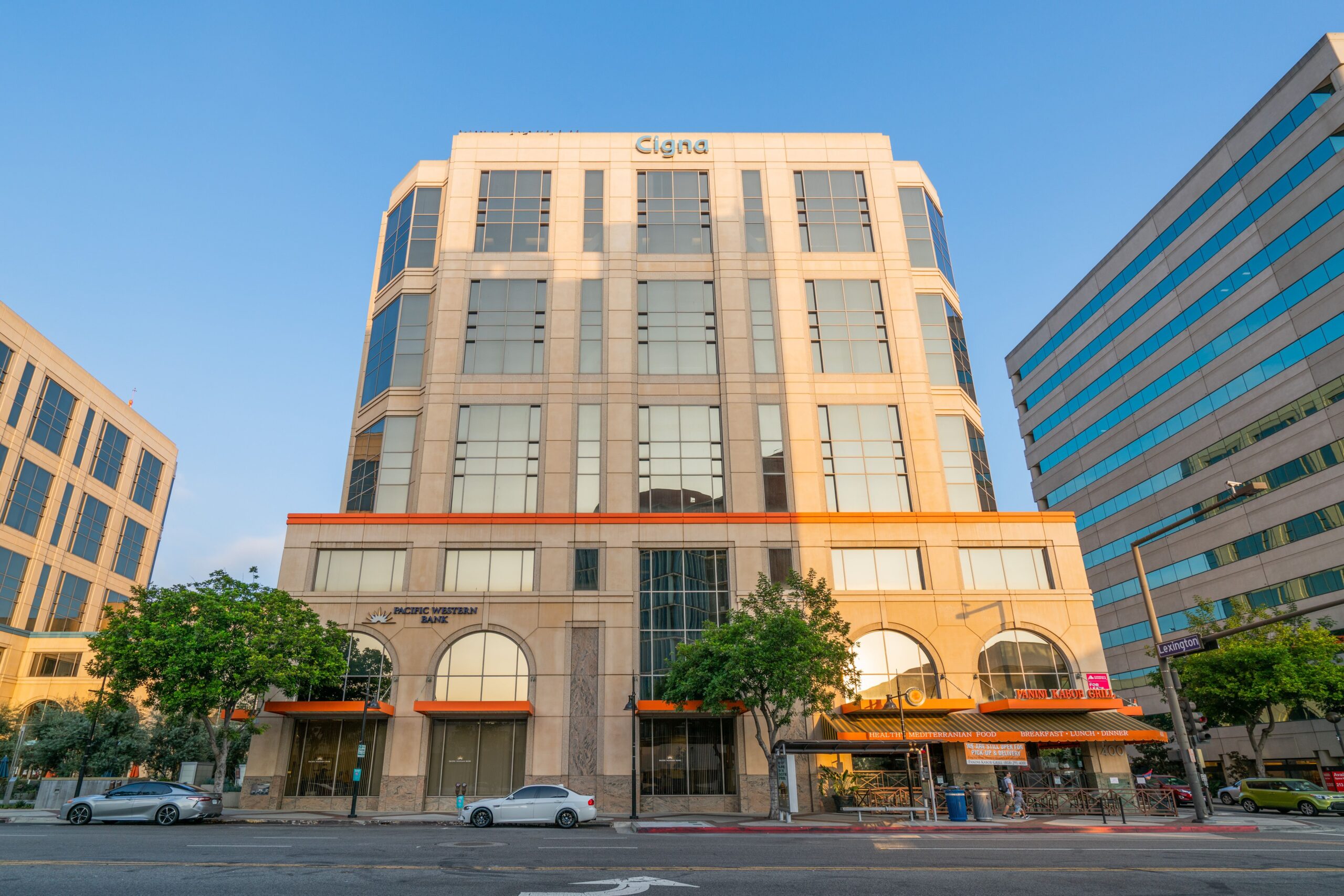 General views of the Cigna health care corporate offices on October 22, 2020 in Glendale, California.