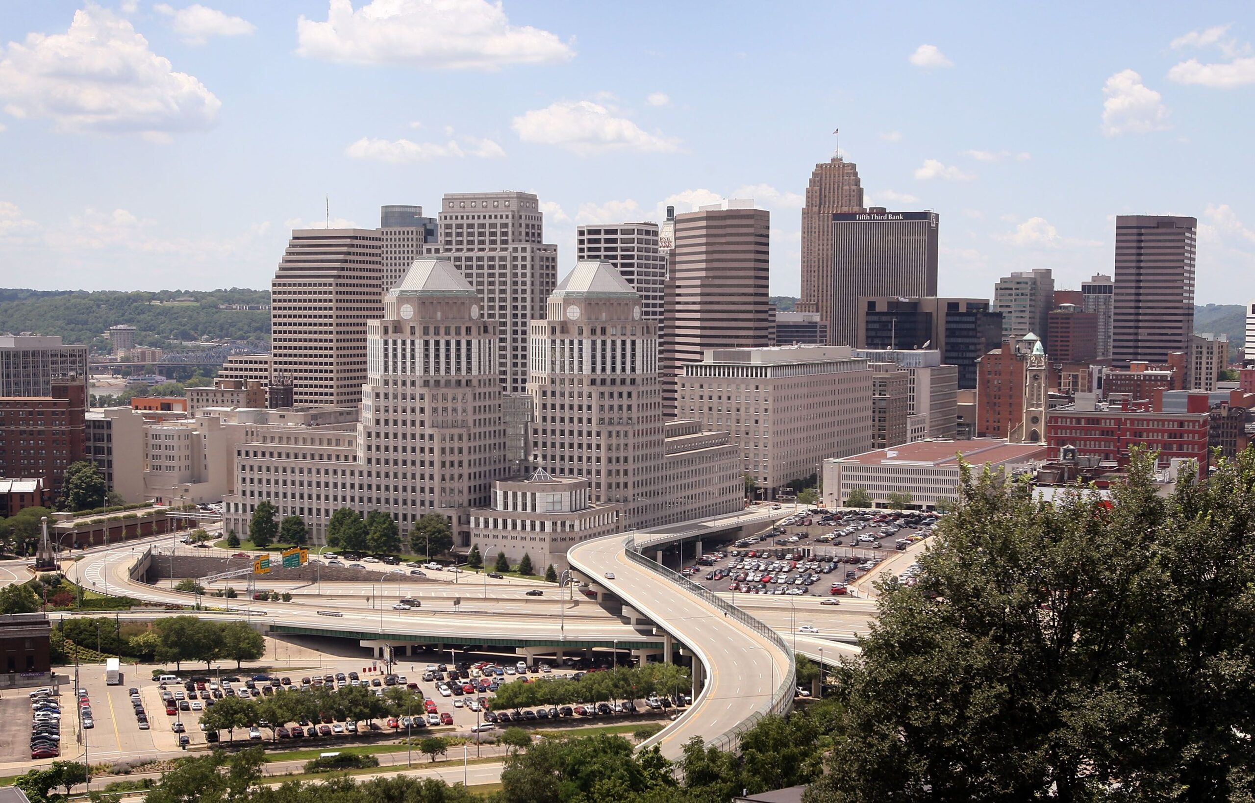 Procter & Gamble Co. (P&G) corporate headquarters sits in front of the skyline July 15, 2008 in downtown Cincinnati, Ohio.