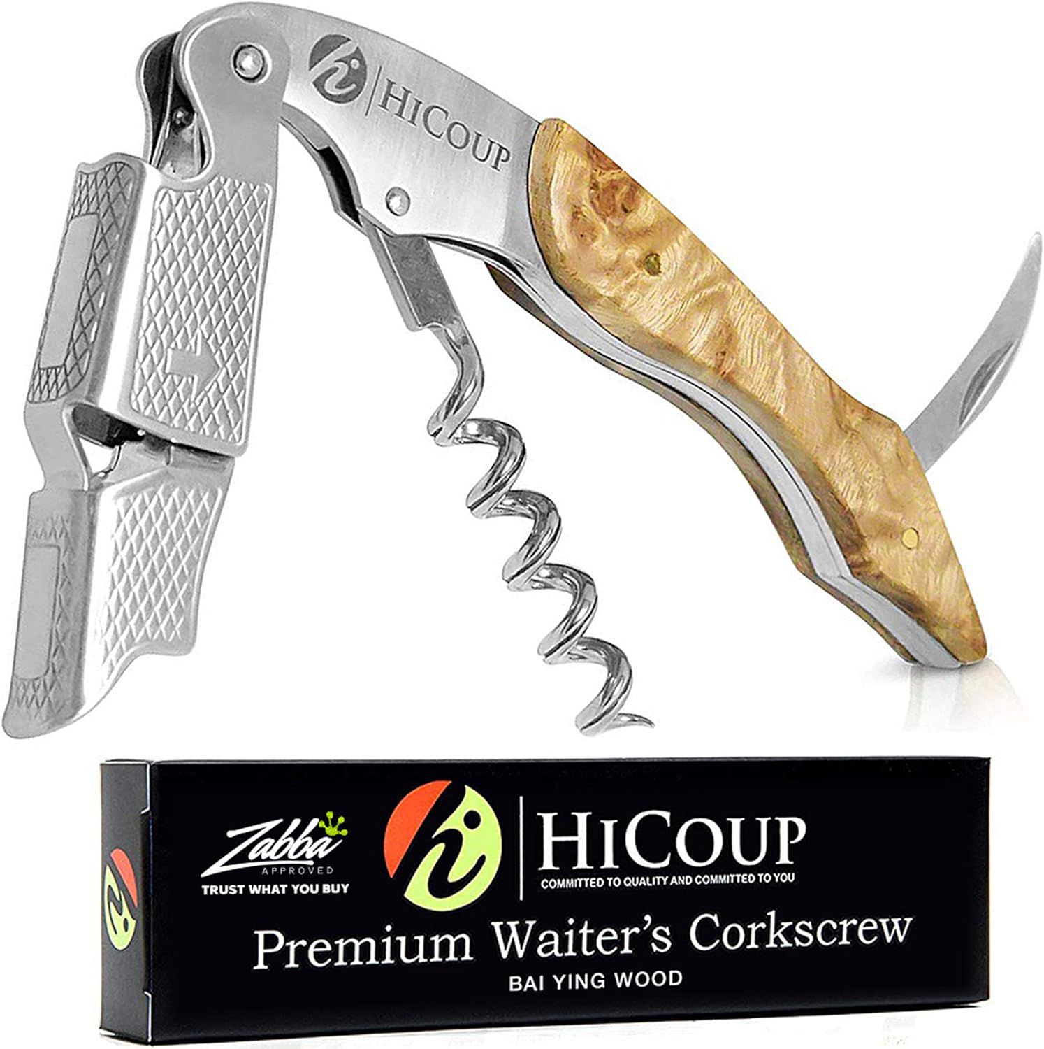 HiCoup Wine Opener, Bai Ying Wood