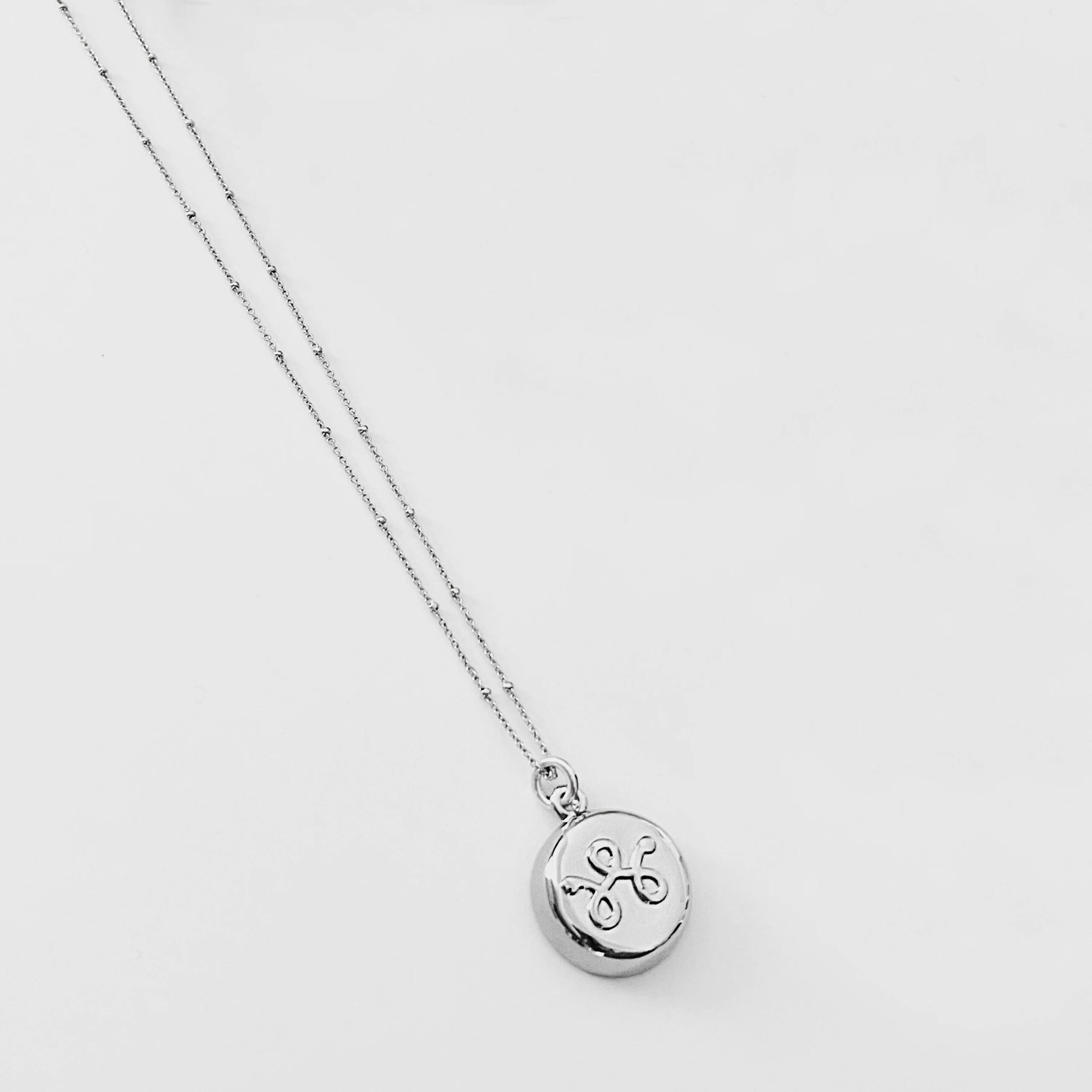 Invisawear Silver Beaded Chain Necklace