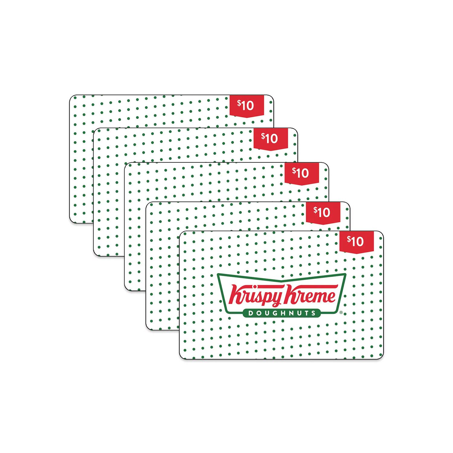 Krispy Kreme $50 Value Gift Cards - 5 x $10