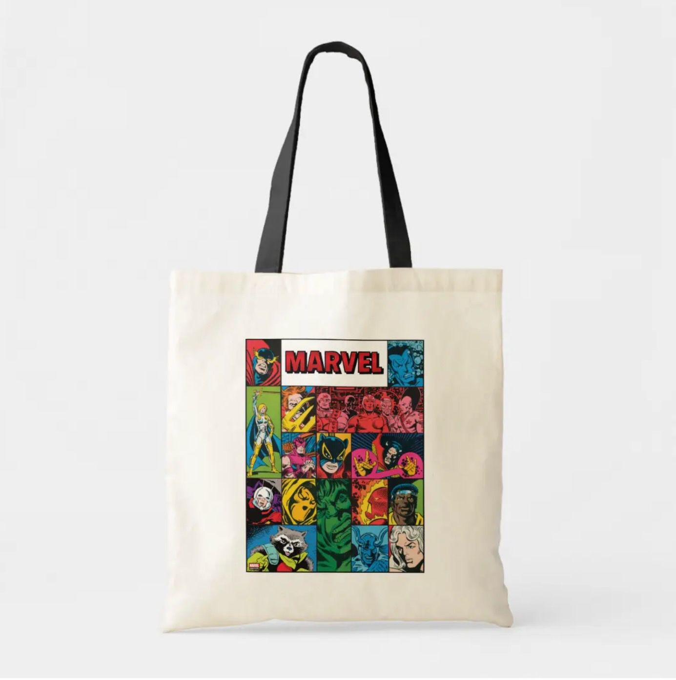 Marvel Comics Hero Collage Tote Bag