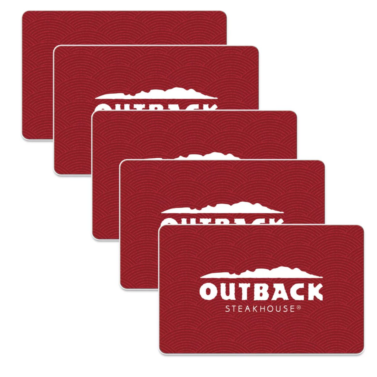 Outback Steakhouse $125 Value Gift Cards - 5 X $25