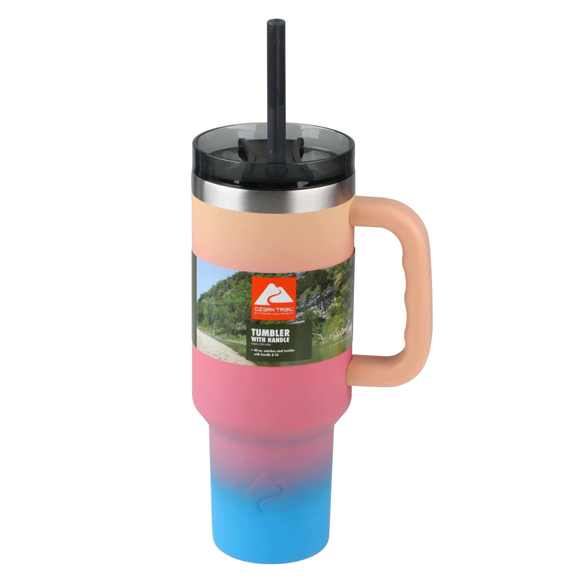 Ozark Trail 40 oz. Vacuum Insulated Stainless Steel Tumbler, Gradient
