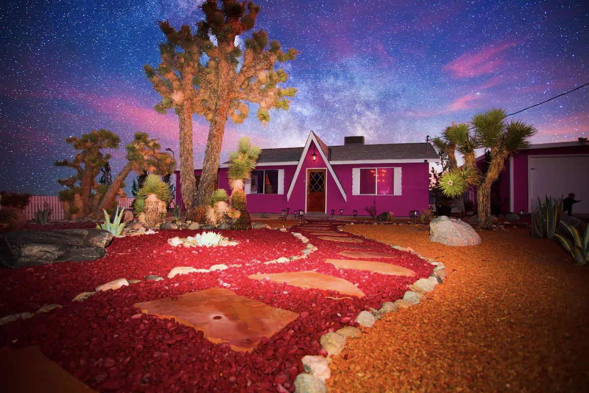 Pink '70s Retro Joshua Tree House on 5 Acres