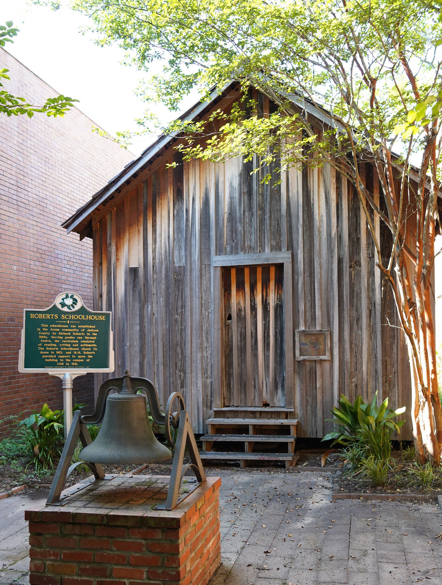 Roberts Schoolhouse at the University of Southern Mississippi